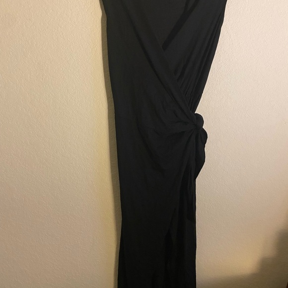 Reformation Sage Wrap Black Midi Coquette Office Siren Business Chic Dress Sz S - Picture 5 of 12